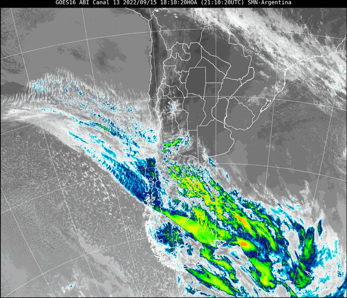 En la imagen satelital se observa que nuestra provincia continúa con cielo despejado, producto del efecto del área de altas presiones que domina la región.