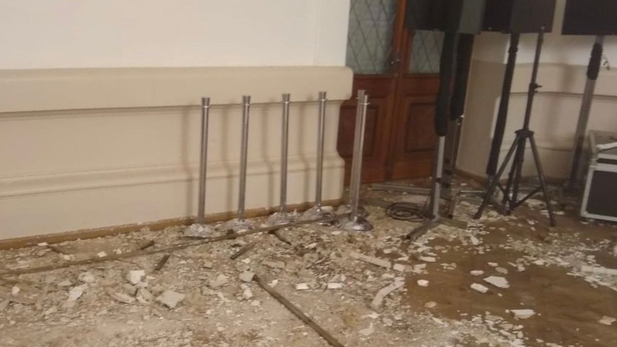 Así quedó la Casa de Gobierno tras el temporal del fin de semana