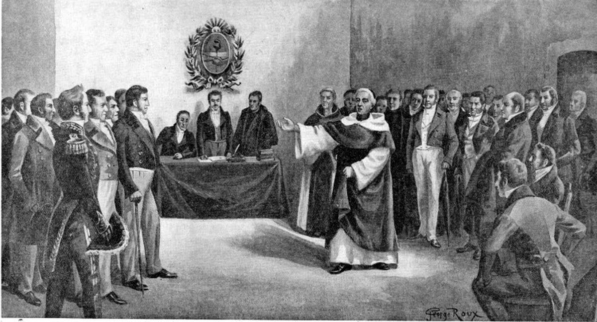 29 diputados estuvieron presentes el 9 de julio de 1816, mientras que 5 estuvieron ausentes.
