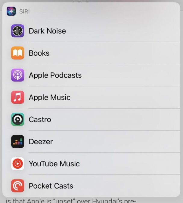El asistente de voz Siri permitirá establecer un reproductor de terceros como predeterminado
