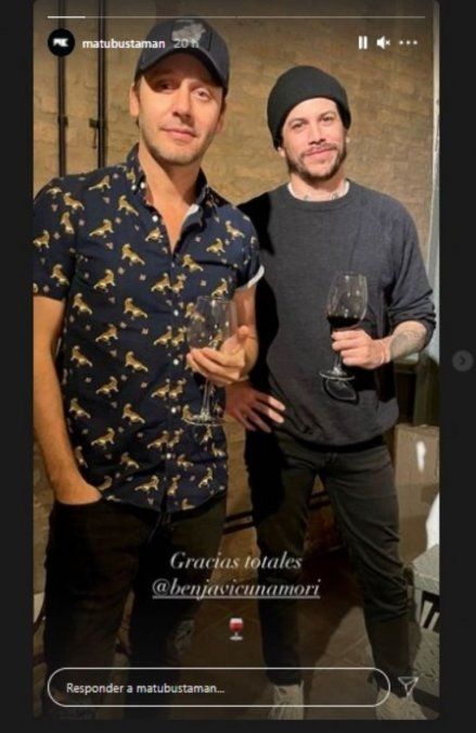 La primera noche de Vicuña soltero. 