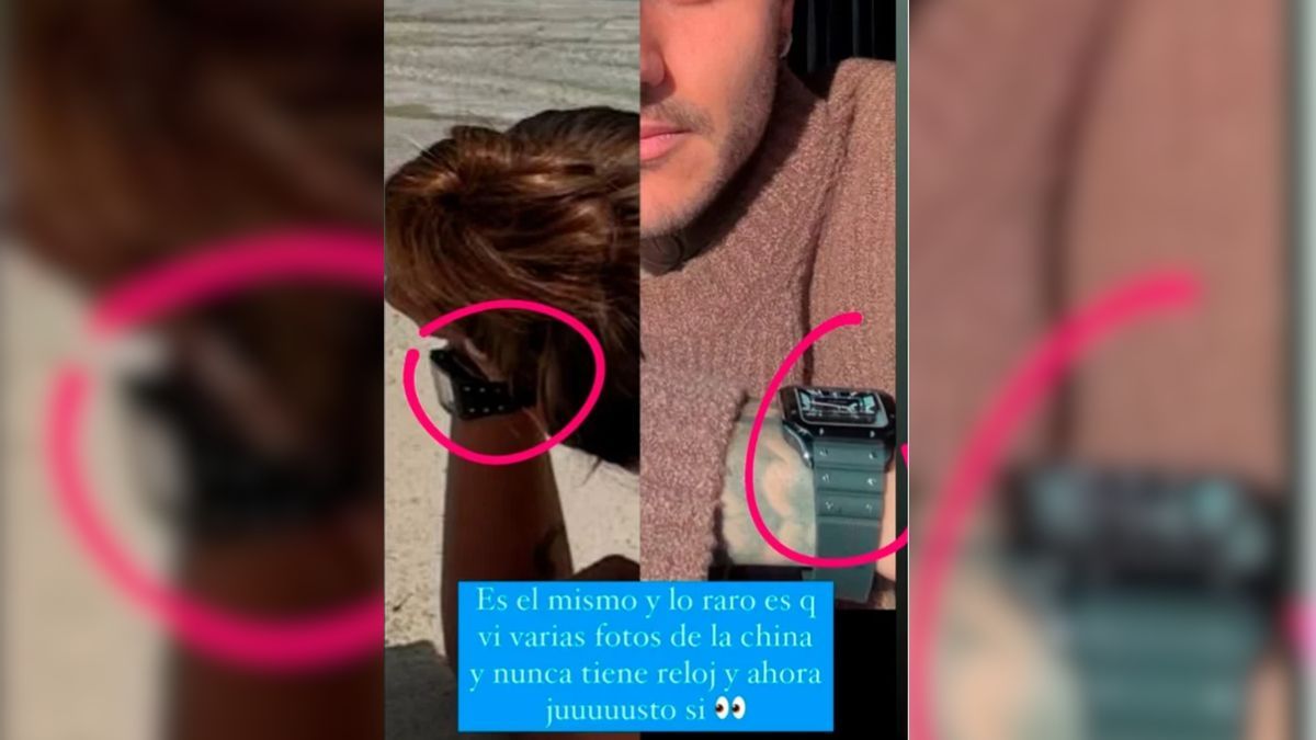 Un costoso reloj avivó los rumores de romance entre la China Suarez y Mauro Icardi.  