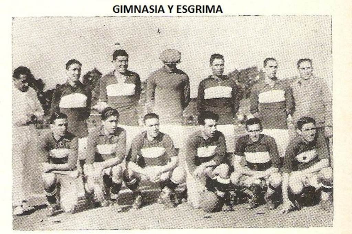 Los primeros equipos de Gimnasia y Esgrima de Ciudadela