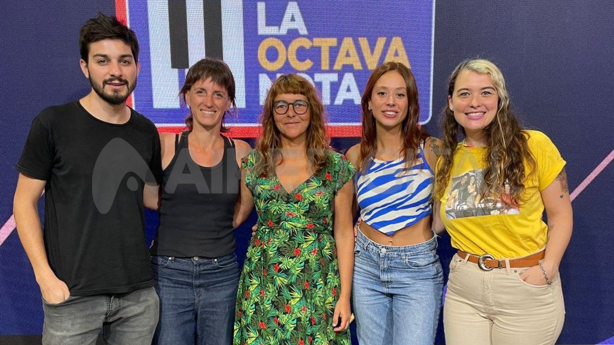 Claudia Chamudis pasó por La Octava Nota, en Aire, con Andrea Viñuela, Ailén Fortuna, Martín Cartellone y Nachi Hernández.