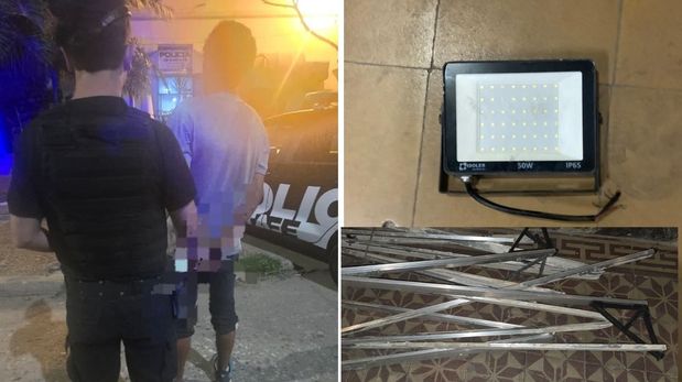 Un hombre detenido por robar en una obra en construcción