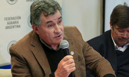 Carlos Achetoni, presidente de la Federación Agraria Argentina. Carlos Achetoni, presidente de la Federación Agraria Argentina.