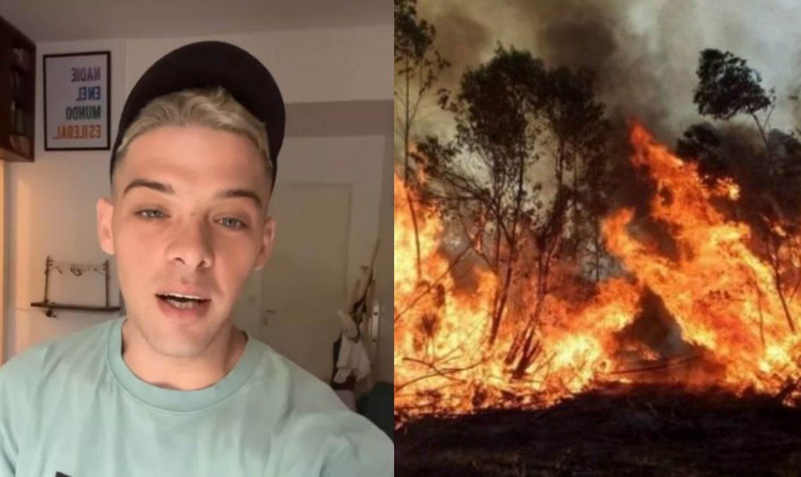 Santi Maratea comenzó una colecta el sábado por la noche para ayudar a bomberos y veterinarios que están en Corrientes.