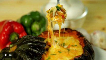 Cómo hacer zapallo relleno con carne
