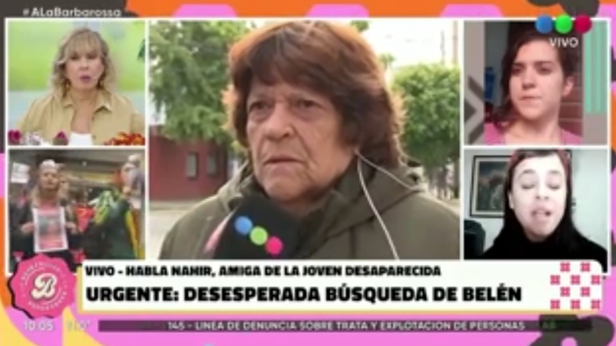 Georgina Barbarossa se cruzó con una entrevistada.