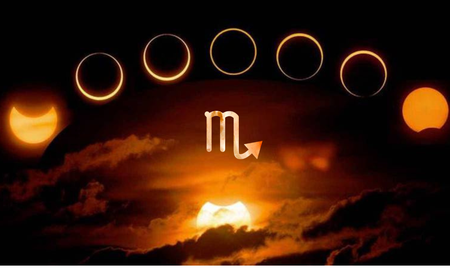 Para la astrología, el eclipse parcial de sol de octubre será en el signo de Escorpio. Para la astrología, el eclipse parcial de sol de octubre será en el signo de Escorpio.