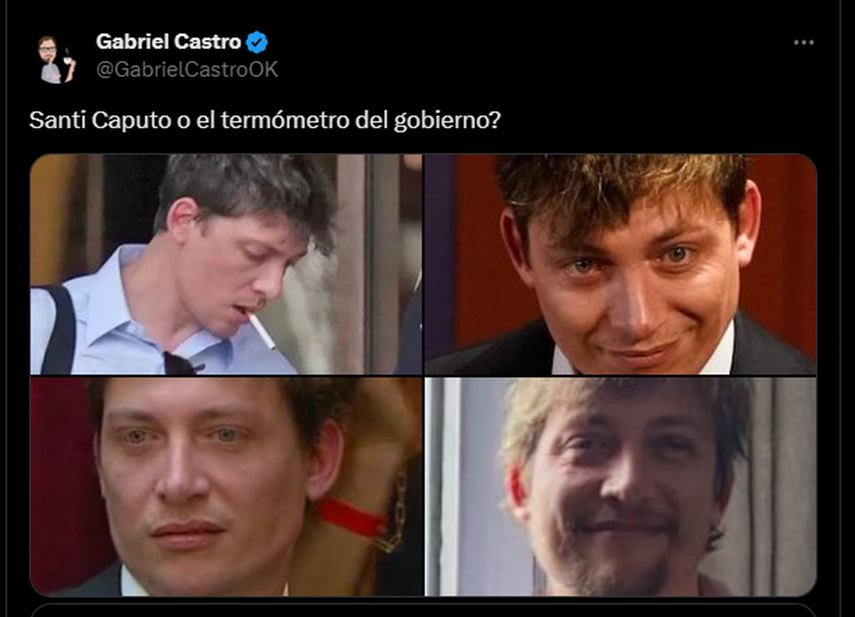 El impactante antes y después de Santiago Caputo. El impactante antes y después de Santiago Caputo.
