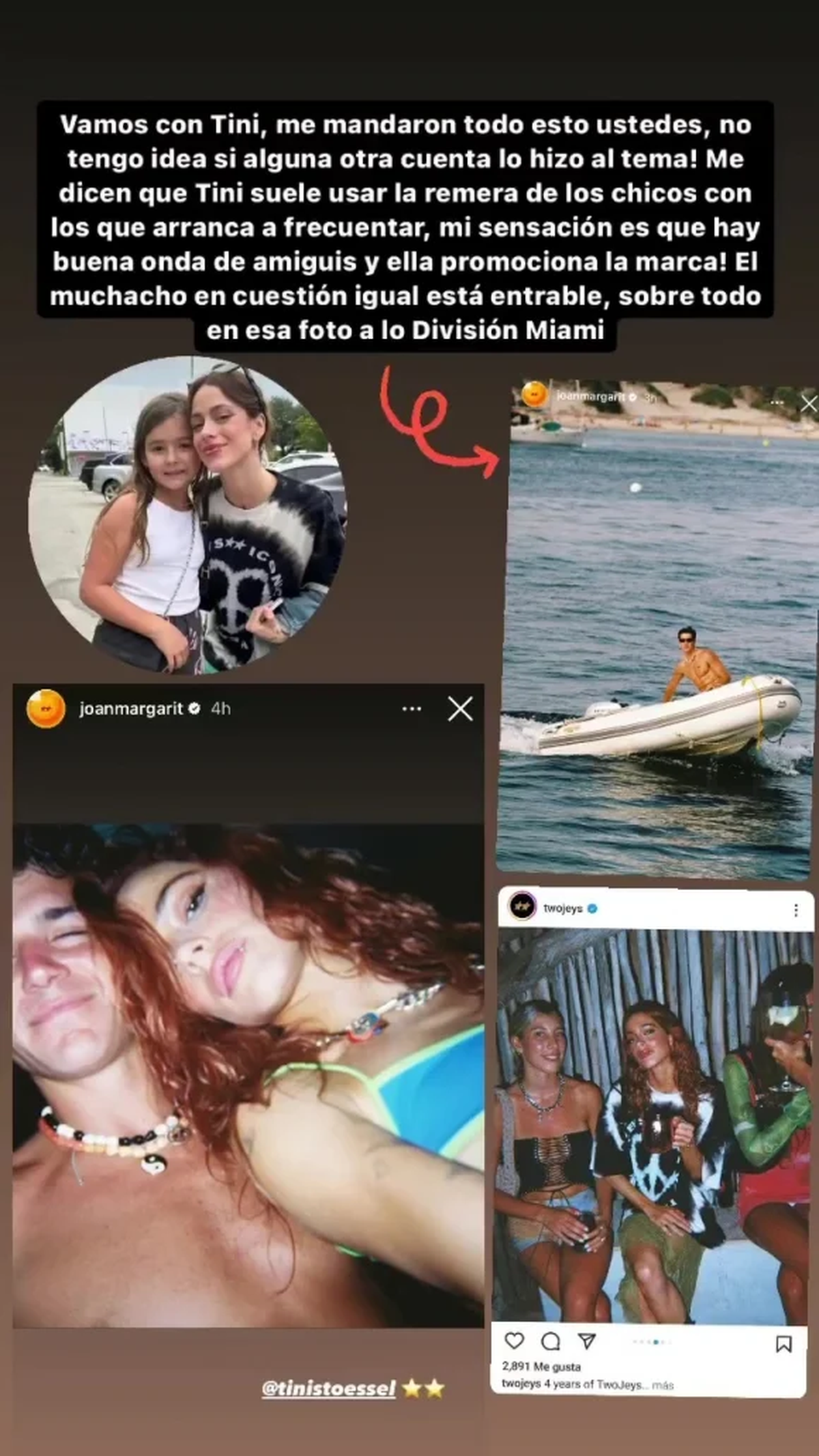 Tini Stoessel estaría saliendo con el modelo español Biel Juste. Tini Stoessel estaría saliendo con el modelo español Biel Juste.