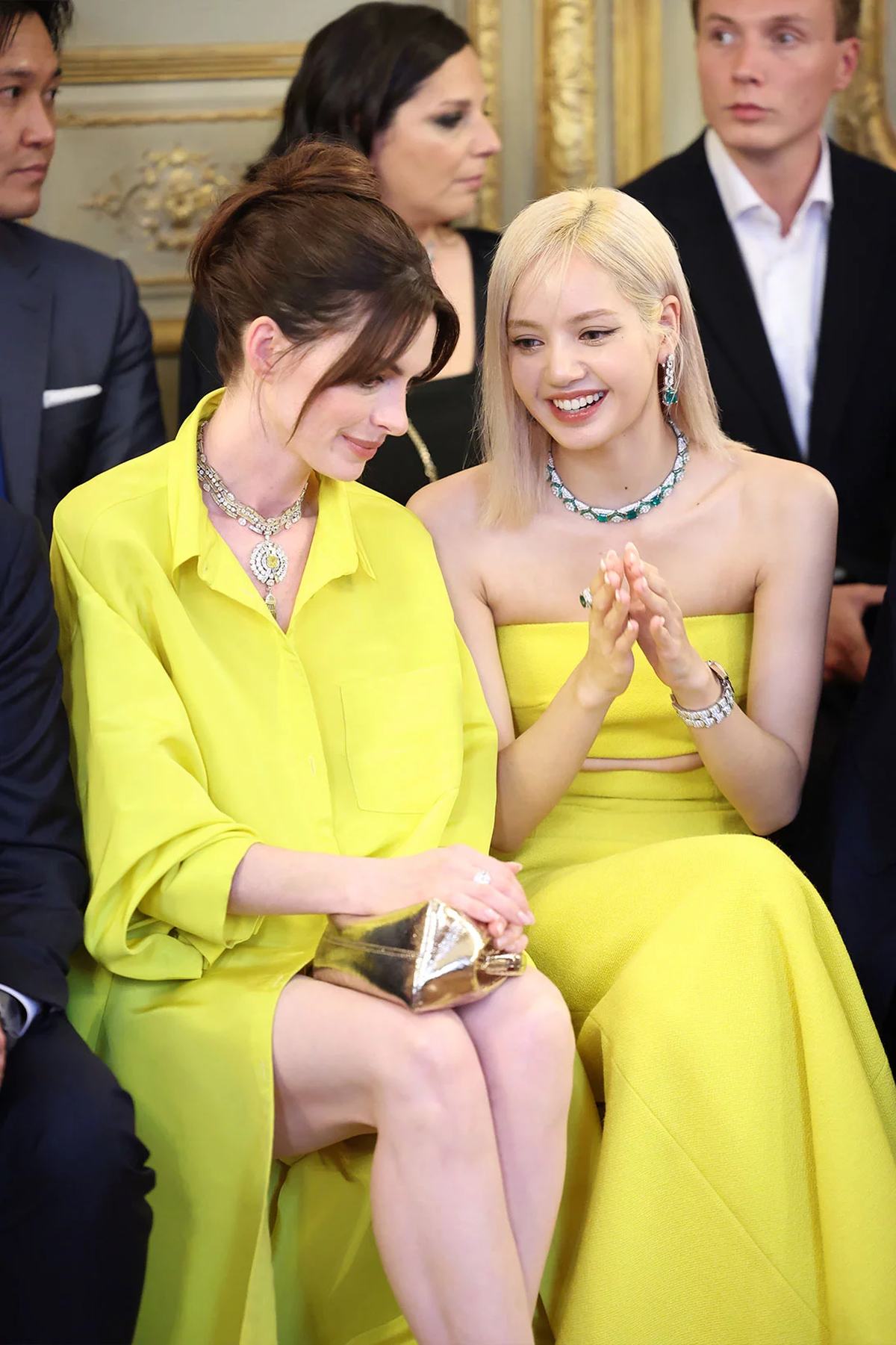 Lisa de BLACKPINK y Anne Hathaway participaron del evento de BVLGARI.