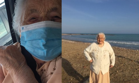 Tiene 94 años, se vacunó contra el coronavirus y fue a la playa a celebrar la vida Tiene 94 años, se vacunó contra el coronavirus y fue a la playa a celebrar la vida