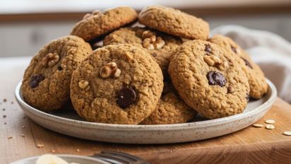 Banana, avena y miel: las galletitas saludables que están listas en 15 minutos