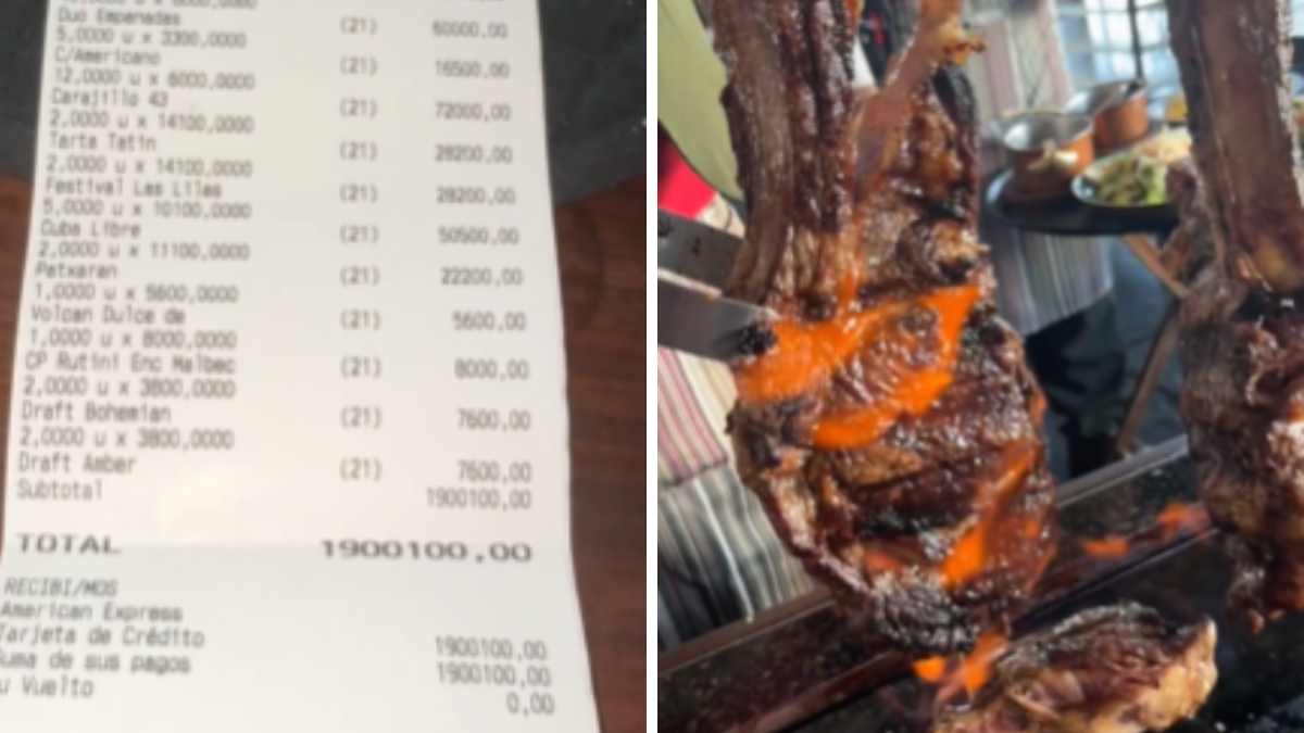 Fueron a una parrilla famosa