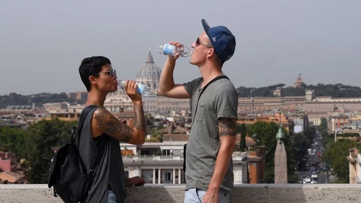 Italia vive una temperatura récord en Europa.