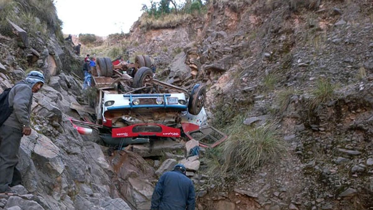 El autobús que se dirigía desde el poblado de Potolo hacia Sucre