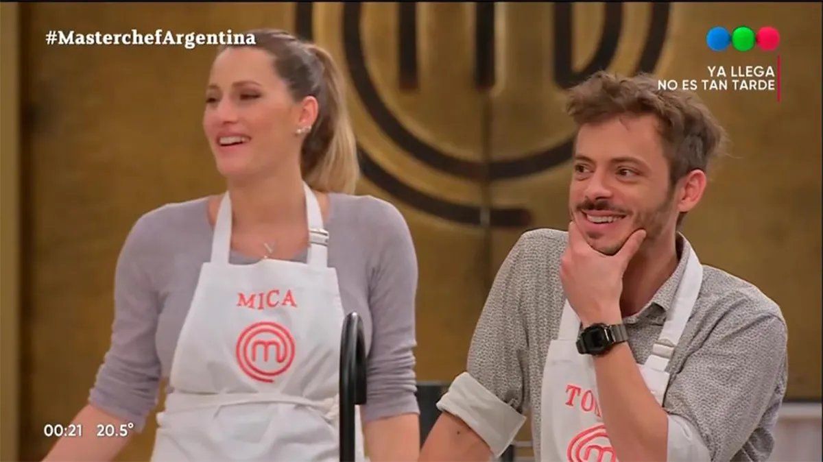 Así comenzó la gran final de Masterchef Celebrity 3: Mica Viciconte y Tomás Fonzi se disputan el trofeo