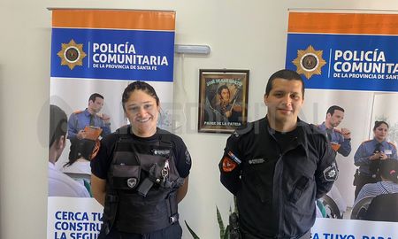 Sofía Grosso y Leonel Bruscke son dos de los suboficiales que rescataron a un hombre atrapado dentro de una vivienda en llamas en barrio Mariano Comas. Sofía Grosso y Leonel Bruscke son dos de los suboficiales que rescataron a un hombre atrapado dentro de una vivienda en llamas en barrio Mariano Comas.