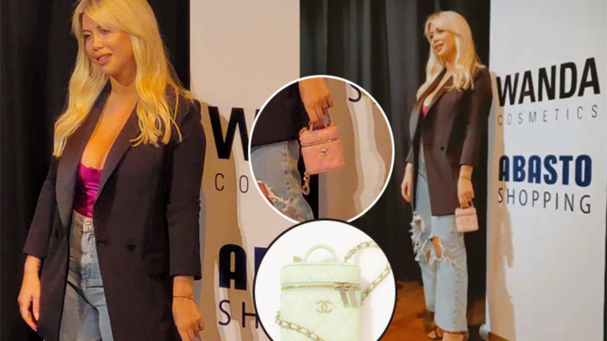 Wanda Nara: cómo es y cuánto cuesta la minicartera Chanel que lució en la inauguración de su tienda de cosméticos y fue furor