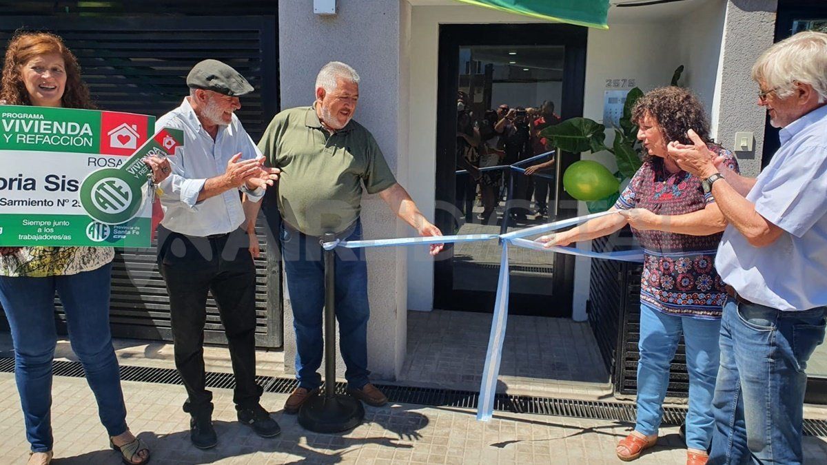 ATE entregó 12 viviendas completamente terminadas a los trabajadores en Rosario.&nbsp;