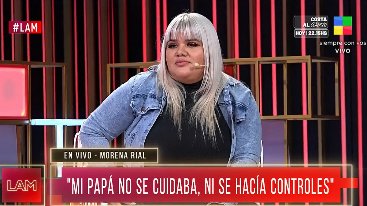 More Rial señaló que su padre no tiene hábitos alimenticios saludables.