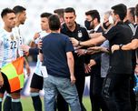 El partido entre Argentina y Brasil por las Eliminatorias fue suspendido por autoridades sanitarias brasileñas, ante supuestas irregularidades de jugadores argentinos.