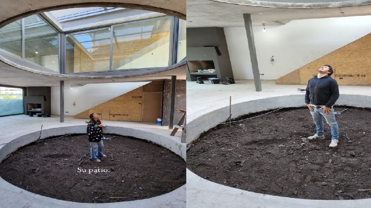 Así avanza la casa gitana de Juana Viale: cómo es la construcción circular donde vivirá con su novio arquitecto