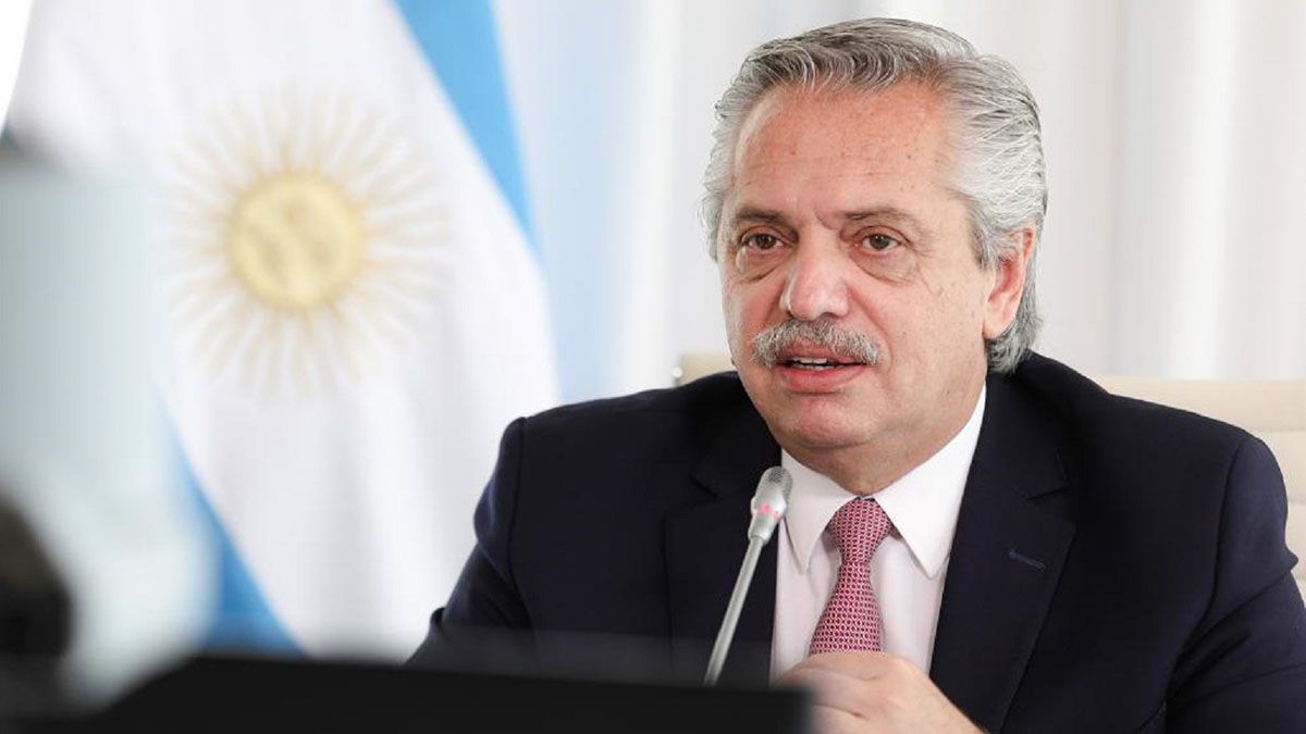 El presidente Alberto Fernández participó de forma virtual de la Cumbre de Adaptación Climática 2021.