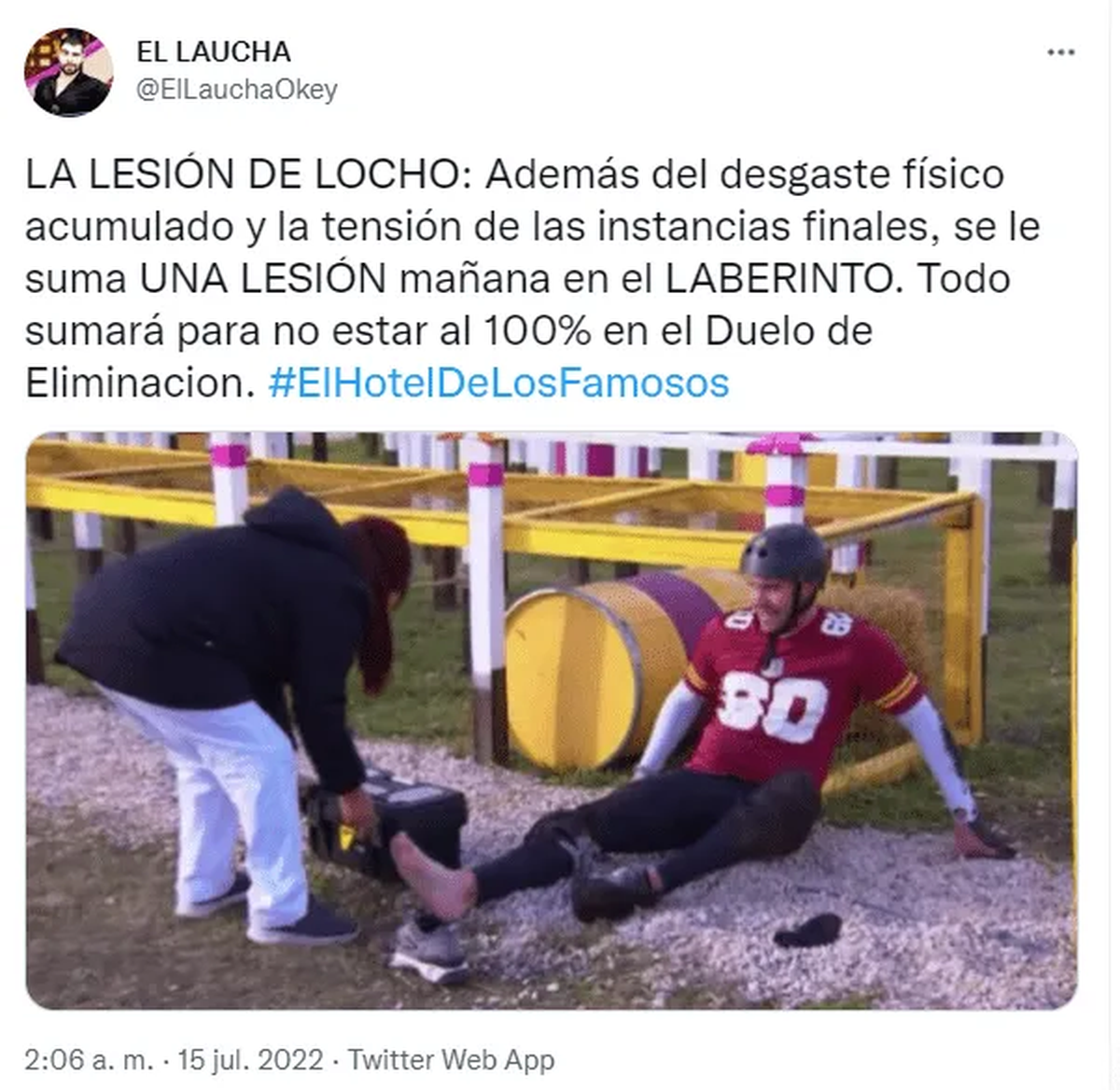 Locho Loccisano, lesionado en