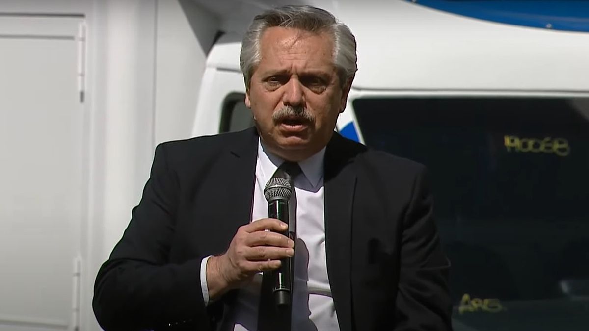 El presidente Alberto Fern&aacute;ndez durante la inauguraci&oacute;n del&nbsp;Hospital Churruca.