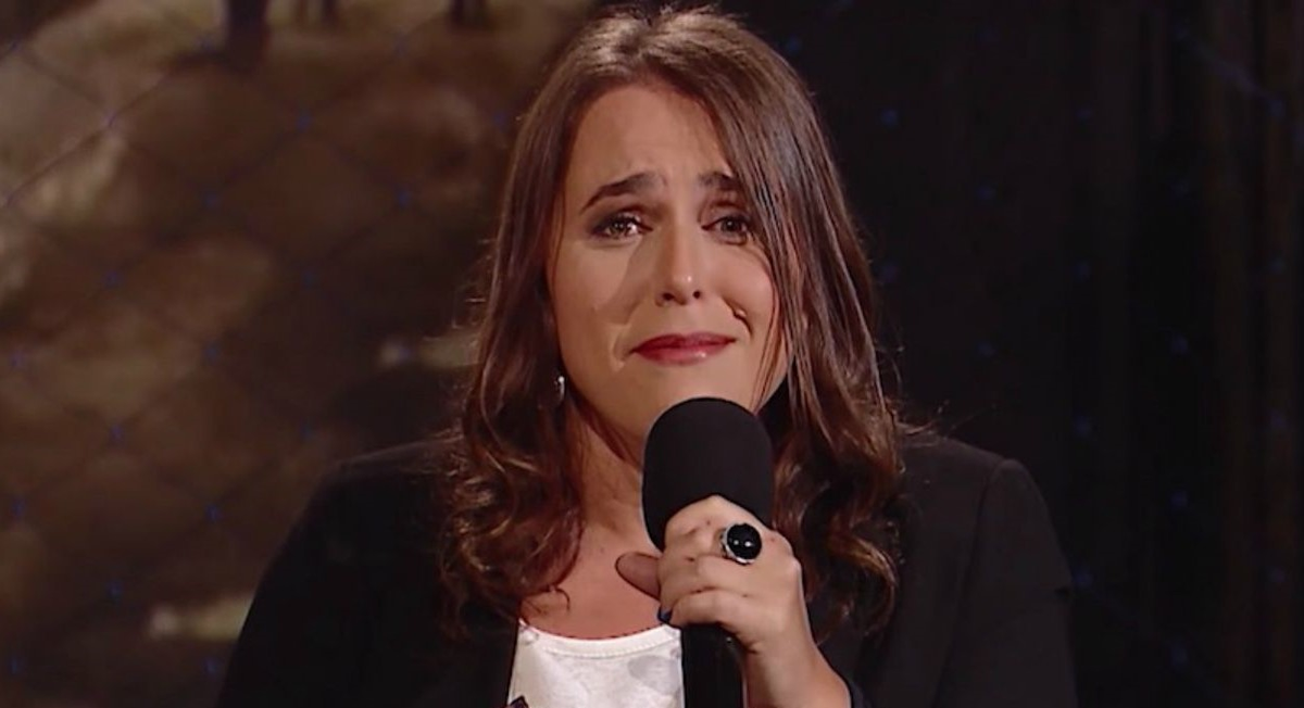 Malena Guinzburg prepar&oacute; un carr&eacute; de cerdo con pur&eacute; de arvejas y menta con salsa de tomate y cebolla quemada.