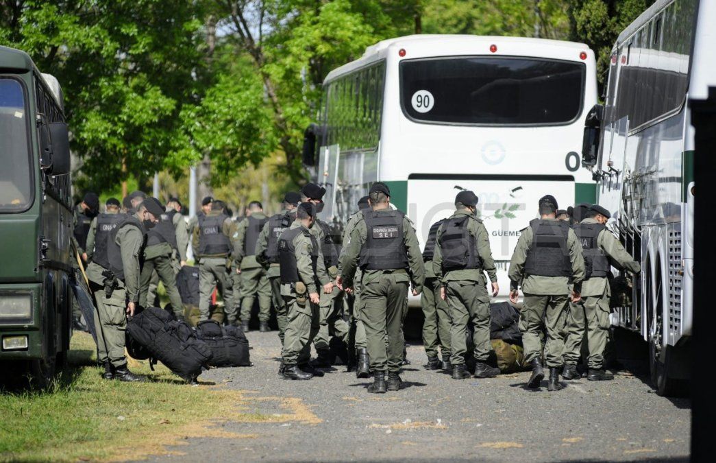 Gendarmería Nacional en Rosario durante el 2022.