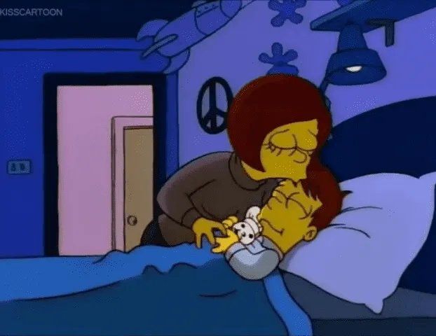 En "Los Simpson" Mona abandonó a Homero cuando era chico. 