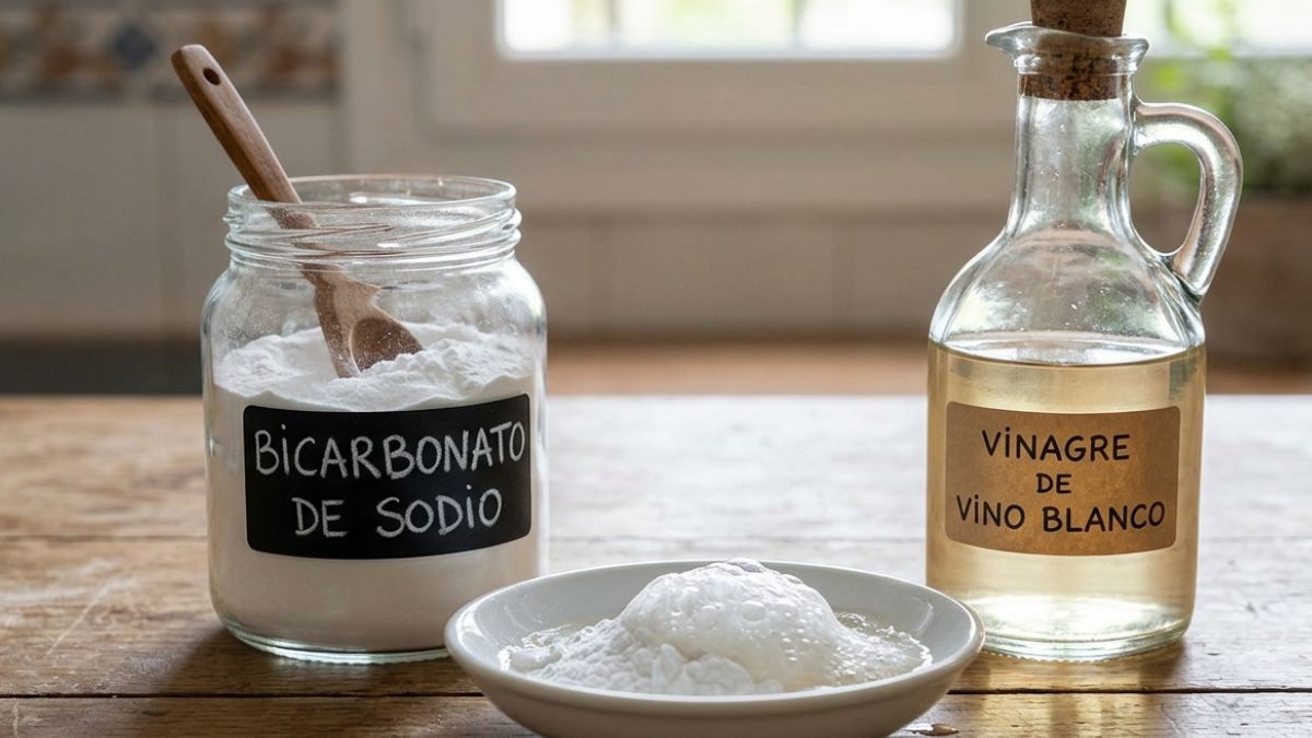 Mezclar bicarbonato y vinagre: para qué sirve esta combinación y cómo usarla.