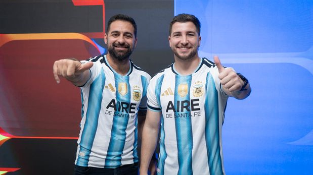 Los enviados especiales de AIRE Adriel Driussi y Luciano Barroso