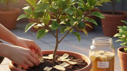 No las tires: si ponés cáscaras de banana en la tierra, tu limonero puede crecer muy rápido