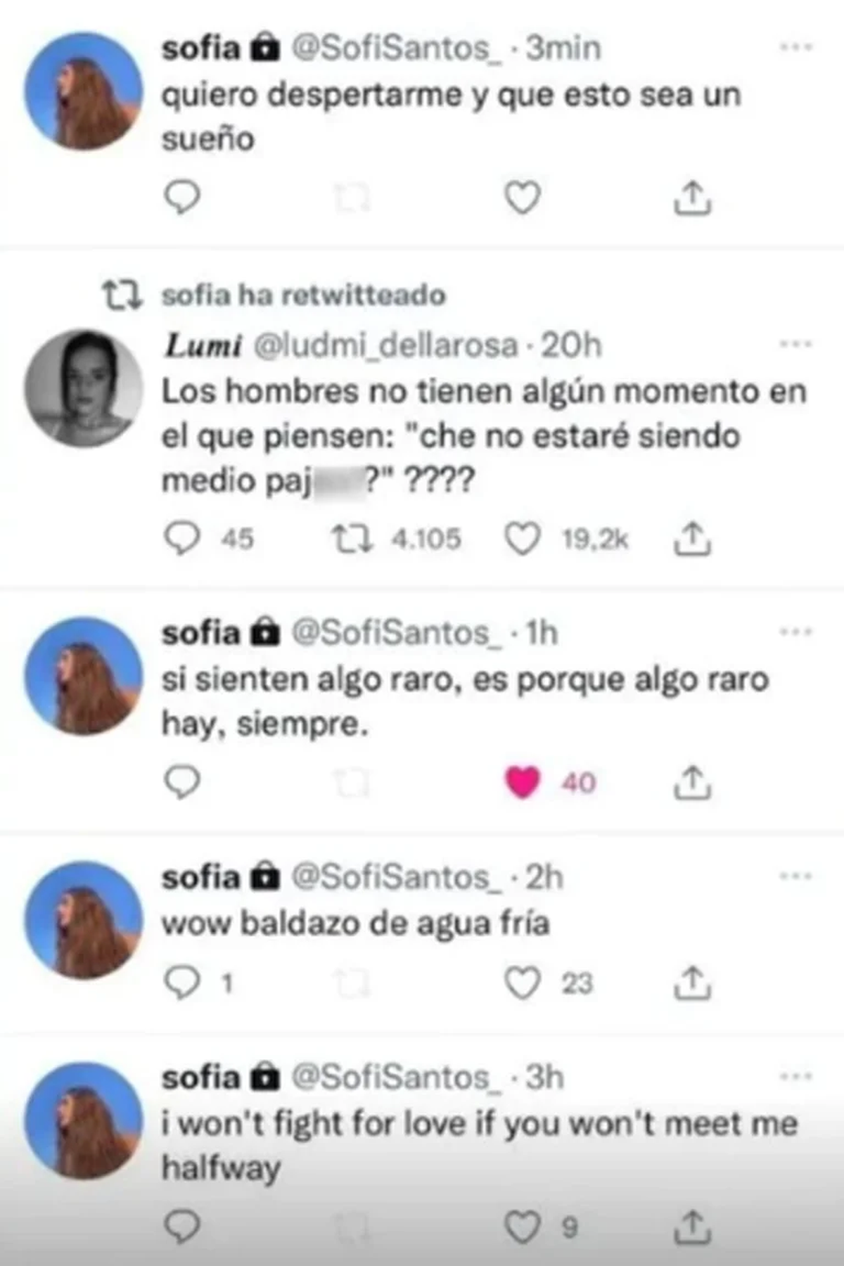 Sof&iacute;a Santos hizo algunas publicaciones que llamaron la atenci&oacute;n tanto de sus seguidores como de los fan&aacute;ticos de Chano.