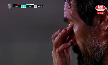 El llanto desgarrador de Domínguez al ver Colón campeón El llanto desgarrador de Domínguez al ver Colón campeón