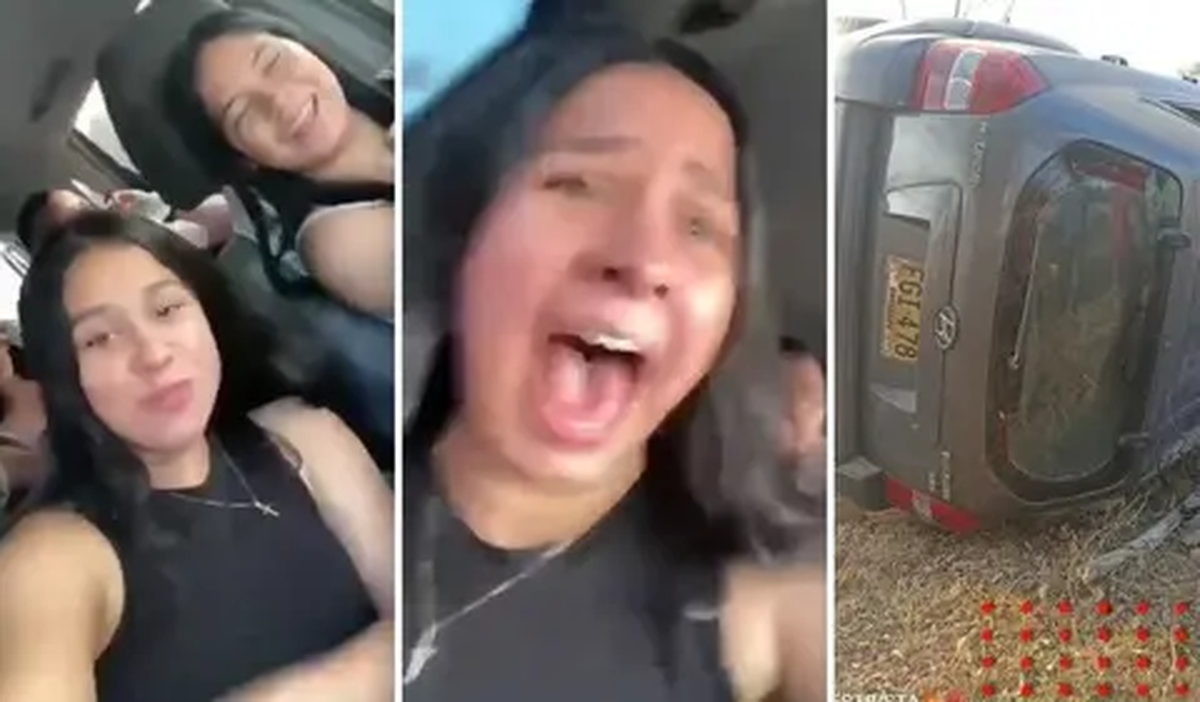 Un grupo de amigas en Colombia sufrieron un brutal accidente automovilístico.