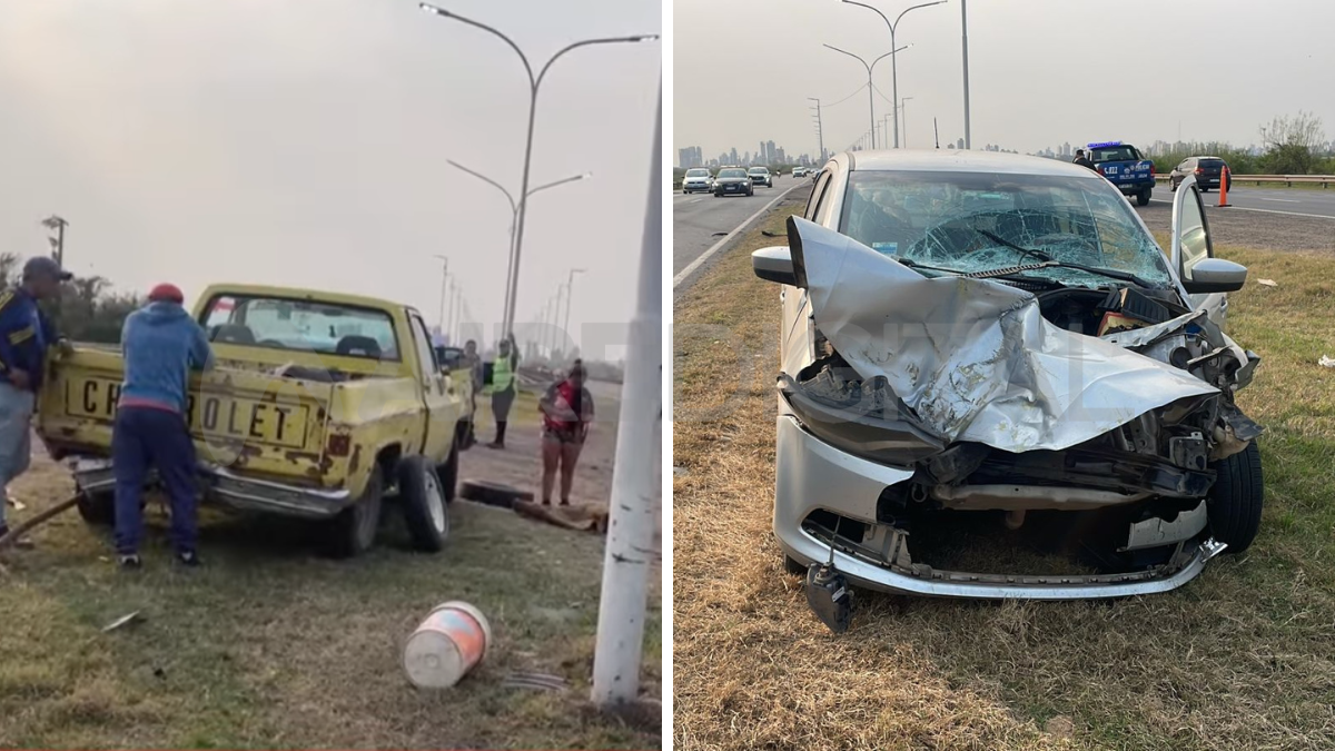 Accidente en Autopista Rosario - Santa Fe