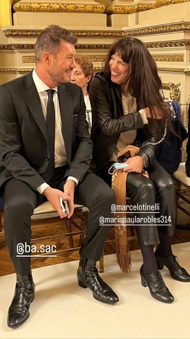 Paula Robles y Marcelo, unidos por su hija Juana.