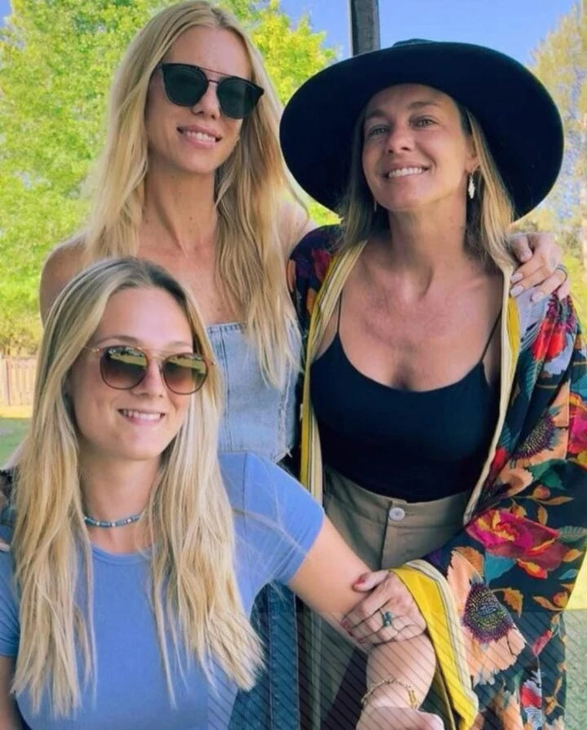 Clara Bacher visitó Argentina en el año 2022 y fue recibida por su hermana, Nicole Neumann y Geraldine.