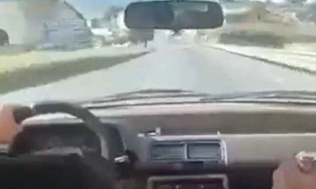 Video impresionante: iban a máxima velocidad y grabaron todo el choque Video impresionante: iban a máxima velocidad y grabaron todo el choque