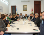 El encuentro se realizó en la sede del Ministerio de Trabajo.