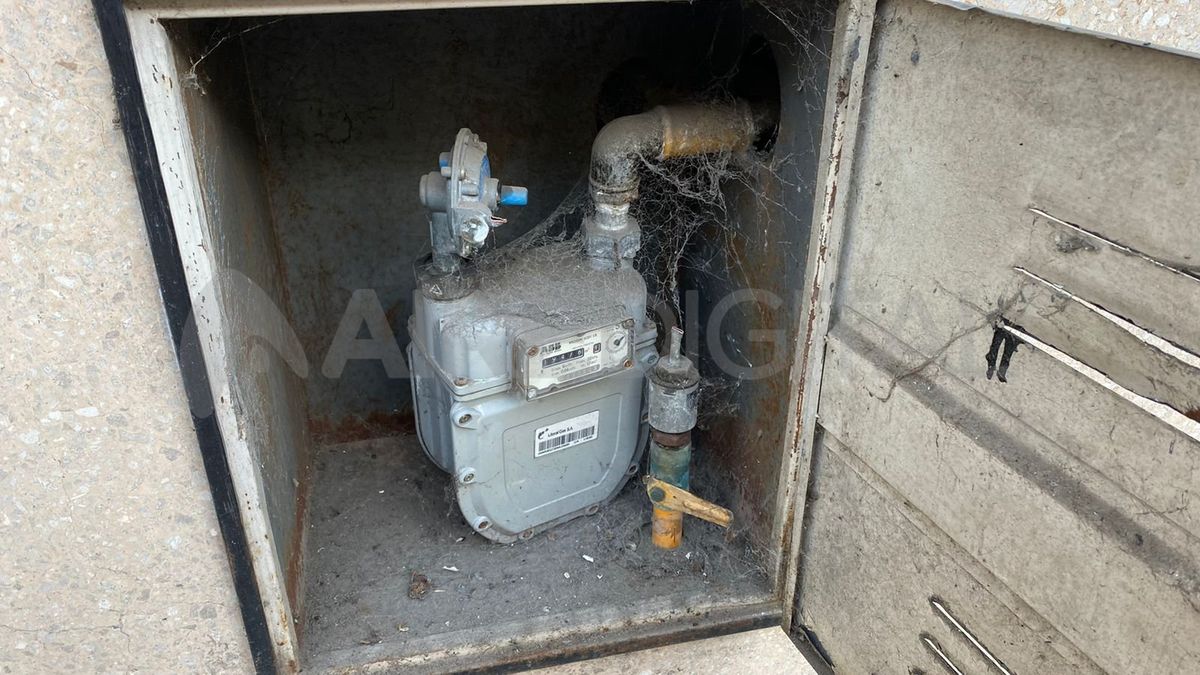 El tramo de caño que se llevaron mide unos 40 centímetros.