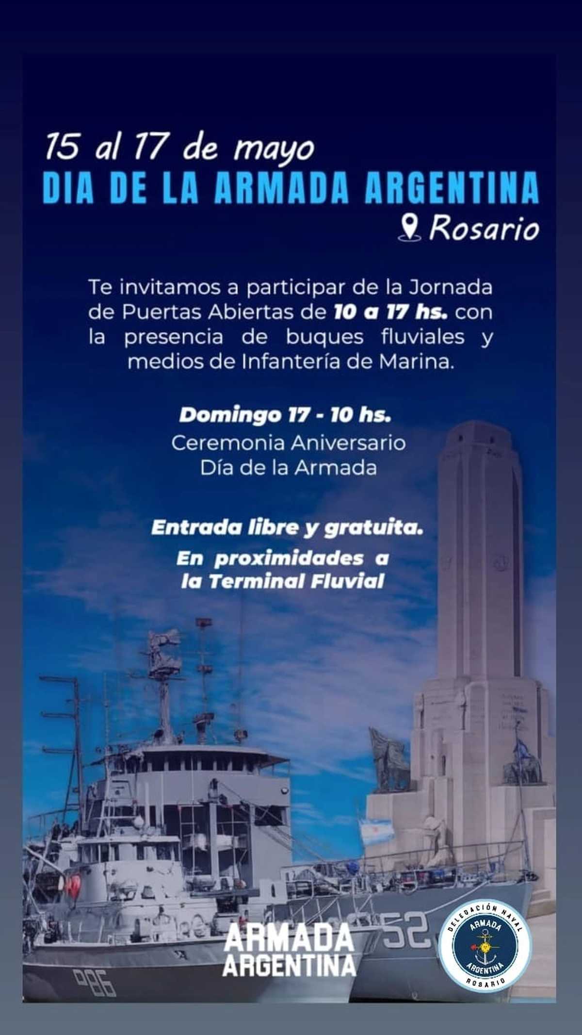 Cronograma de actividades en la Terminal Fluvial de Rosario. Cronograma de actividades en la Terminal Fluvial de Rosario.