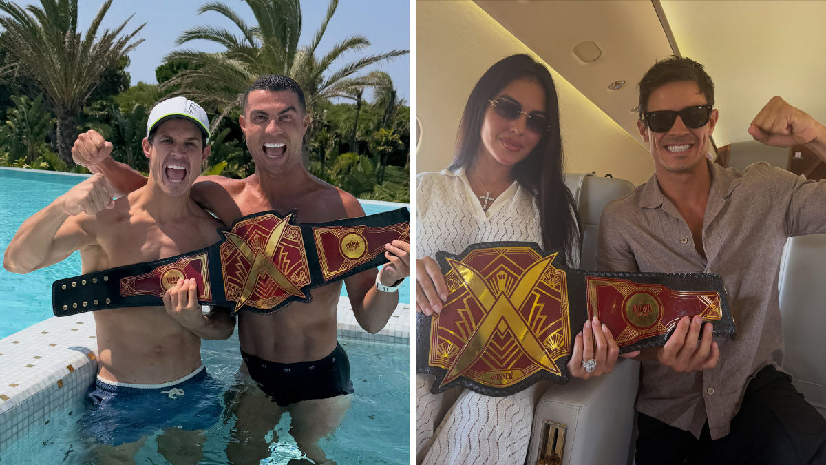 Edu Aguirre con CR7 y Georgina, 48 horas despu&eacute;s de vencer a Gast&oacute;n Edul.