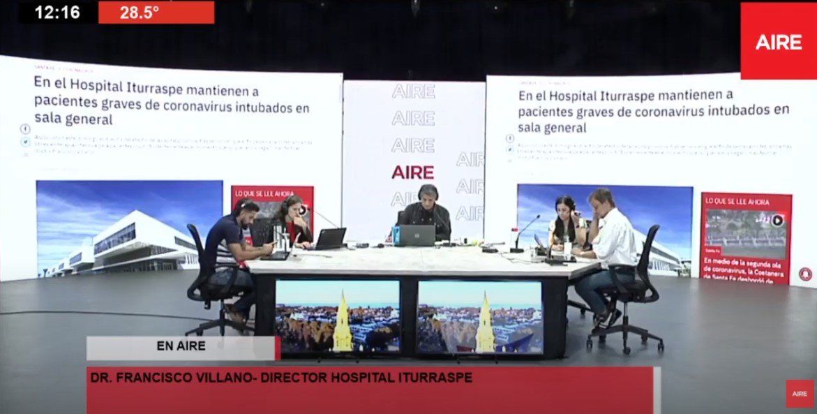 Luis Mino entrevistó al doctor Francisco Villano en Ahora Vengo por Aire de Santa Fe.